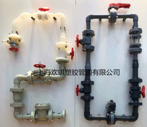 塑料球閥安裝示意圖展示